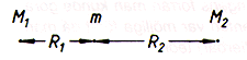 Meteoren m avlnkas t vnster om
M<SUB>1</SUB>/R<SUB>1</SUB><SUP>2</SUP> r strre n
M<SUB>2</SUB>/R<SUB>2</SUB><SUP>2</SUP>.